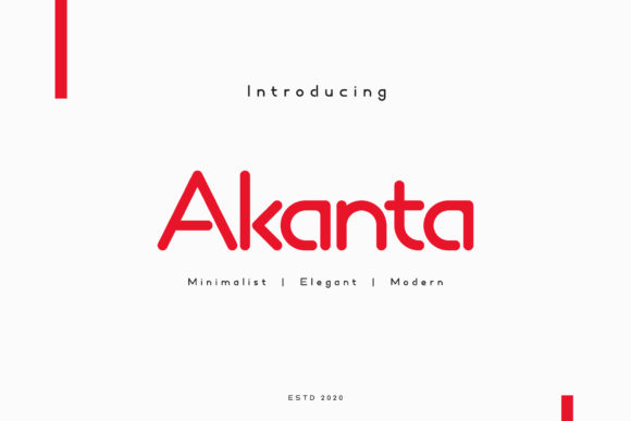 Akanta: The Minimalist Sans Serif Font for Clear Campaigns