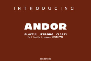 Andor Family: A Versatile Sans Serif for Bold Branding