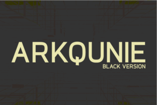 Arkqunie Black: A Bold Typeface for Modern Branding