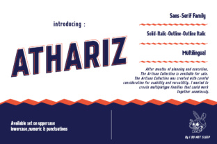 Athariz: A Versatile Sans Serif Typeface for Editorial Design
