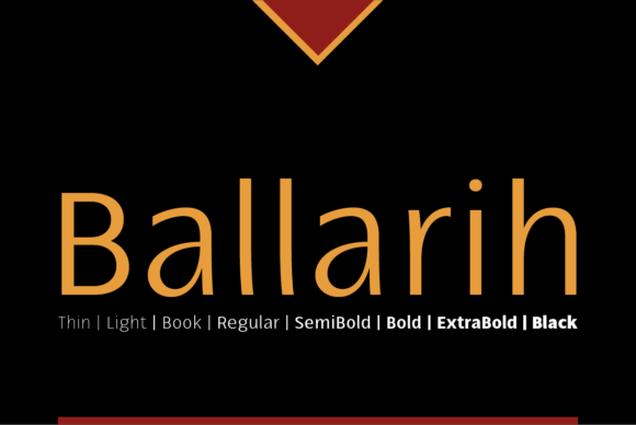 Ballarih Family: A Modern Sans Serif Typeface for Editors