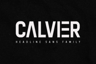 Calvier Family: The Perfect Sans Serif Font for Crafters