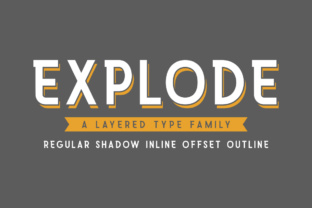 Explode Family: A Playful Sans Serif Typeface for Web Design