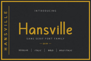 Hansville Family: A Bold Typeface for Modern Editorial Design