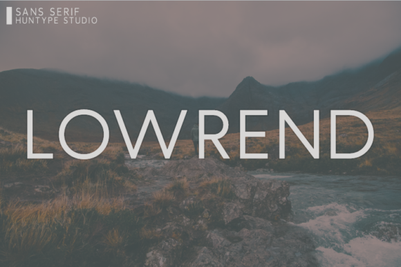 Lowrend: A Modern Sans Serif Font for Handmade Brands
