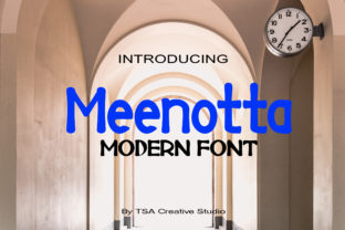 Meenotta: A Minimalist Sans Serif Typeface for Editorial Design