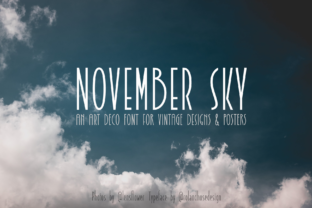 November Sky Font: Elevating Handmade Brands with Art Deco Style