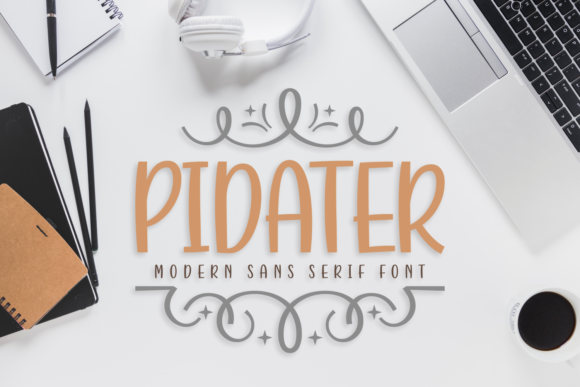 Pidater: A Friendly Sans Serif Typeface for Modern Branding