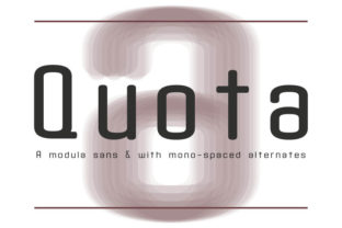 Quota: A Modular Sans Serif Font for Modern Web Design