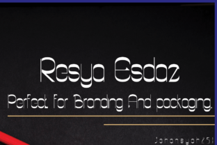 Resya Esdaz: A Bold Sans Serif for Modern Campaigns