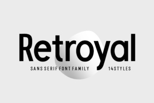 Retroyal Family: The Perfect Sans Serif Typeface for Crafters