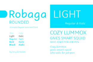 Robaga Rounded Light: A Friendly Typeface for Small Brands
