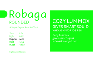 Robaga Rounded Regular: The Typeface for Clear Campaigns