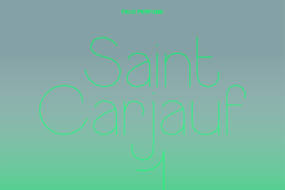 Saint Carjauf: A Bold Sans Serif Font for Makers