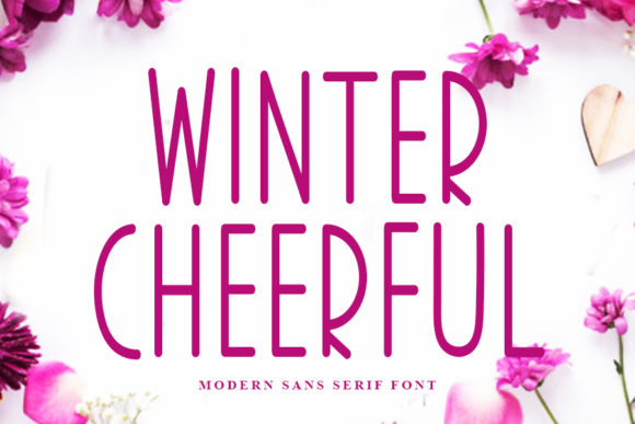 Winter Cheerful: A Clean Sans Serif Font for Campaigns