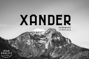 Xander Typeface: A Polished Sans Serif for Small Business Branding